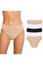 5-Piece Women's Cotton Low Waist Slip Panties Set High Comfort Flexible Waistband Daily Use