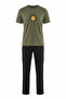 Willy Carlo 100% Cotton Printed Short Sleeve Men's Pajama Set