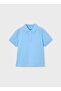 Limi̇ Boy's Soft Textured Polo Collar T-Shirt