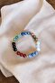 Libra Zodiac Bracelet Lapis Lazuli, Moonstone, Sodalite, Unakite, Red Green Agate, Tourmaline Stone - 5