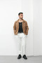 Button Detailed Suede Jacket - 2