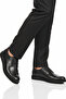 Black Printed Genuine Leather Men's Casual Shoes 917 m - 3