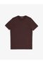 Dark Brown Slim Fit Crew Neck Knitwear T-Shirt 50320807-Vr084 - 7