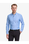 Blue Oxford Slim Fit Easy-Iron Shirt 50325365-Vr036