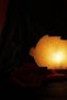 Leaf Salt Lamp Decorative Ambient Lamp with Wooden Base - 3