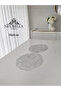 Flora Luxury Runner Living Room Coffee Table Cover Set French Laced Dowry Set Lace Rose Patterned 6 Pieces - 5