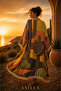 Cactus Patterned Oversize Muslin Kimono, 100% Cotton, Breathable, Light and Comfortable Premium, Beach and Resort