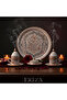 Special Presentation Set with 6 Cups, Tray, and Turkish Delight Bowls, Handcrafted Copper Coffee Set - 4