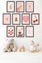 10-Piece Frame Look Pastel Set |   Baby Room |   Nursery Painting Set 15X20 cm Mdf Uv Printing