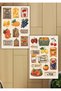 4-Piece Summer Delight Fruit and Vegetable Sticker Set Agenda Bullet Junk Journal Planner Scrapbook Jj0020 - 3