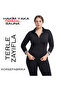 Plus Size High Collar Long Sleeve Sweating Slimming Fat Burning Sauna Thermal Suit - 2