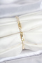 Brass Gold Color Zircon Stone Sergeant Model Waterway Women's Bracelet - 2