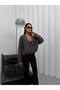 Women's Buttoned Blazer Shirt Jacket Oversized Cut Stylish Long Sleeve Modern Casual Office Top - 5