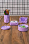 CONCRETE OFFICE SET PEN HOLDER CUP HOLD NOTEBOOK HOLDER Paper Clip Holder Business Card Holder