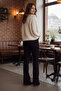 Black - Spanish Style Flared Jeans - 3