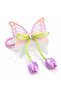 Giant Large Tulle Butterfly-Shaped Lilac Purple Tulip Hanging Stone Bow Clasp with Pins