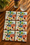 Abstract - Geometric Themed Set of 6 Coasters - Uv Printing Mdf - 10X10 cm