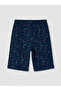 Lacivert Bas Printed Cake Children's Pajama Shorts 2-Pack from Güli̇s Gi̇yi̇m - 5