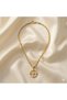 316L Stainless Steel Gold Pole Star Necklace |   Twist Chain Anti-Tarnish Unisex Stylish Design - 2