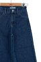 Nk Girl's Wide Leg Basic Jean Pants 8-14 Years Dark Blue - 2
