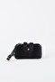 Women's Gonca Black 3-Compartment Small Size Zipper and Snap Closure Handbag and Shoulder Bag - 3