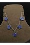 Steel Women's Anklet with Blue Stone and Butterfly Figure, Stylish Summer Accessory, Daily Jewelry, Dangle Pendant - 2