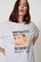 Oversize Women's T-Shirt 100% Cotton Modern Design Trendy Look - 3