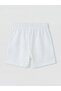 White Girls' Floral Shorts - 3