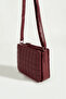 Women's Faux Leather Quilted Patterned Crossbody Bag with Adjustable Strap - 6
