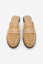 Women's Hand-Knitted Closed-Front Casual Slippers Argis Camel - 7