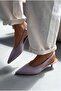 Selor Genuine Leather Lilac Matte Leather Women's Stiletto - 4