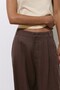 %100 keten geniş paça pantolon - 7