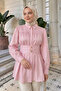 Wide Belted Shirt Y0134 - Pink - 3