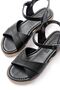 Zri̇n-564 Premium Black Orthopedic Sole Women's Sandals - 4