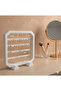 Modern White Earring Stand, Jewelry Organizer, Jewelry Stand, Necklace Hanger, 4-Compartment Organizer - 2