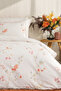 Hearn Single 100% Cotton Duvet Cover Set - Cream - 2
