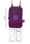 2-Piece Women's Waterproof Mini Phone Wallet and Passport Neck Strap Cross Shoulder Bag - 6