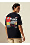 Men Regular Fit Crew Neck Short Sleeves Hot Wheels Print T-shirt