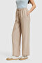 Women's Stone Canvas Trousers 50321973-Vr049 - 4