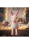 Pink & Light Blue Soft Plush Toy 40 cm Cute Stuffed Animal Gift for Kids Bedroom Decor - 2