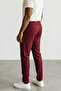Men's burgundy oversized cima pattern modal jogger sweatpants - 2