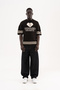 Men's Patterned Knitwear T-Shirt Brown - 7
