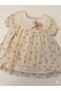 Noynoy Collar Flower Detailed Short Sleeve 100% Cotton Dress - 4