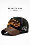 Pusari |   Stylish Vintage Navy Blue 100% Cotton Denim Hat - 3