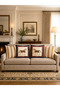 Luxury Horse Patterned Classic Country Throw Pillow Cover 4-Piece Striped Decorative Pillow - 2