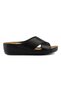 Women's Black Cross Daily Slippers 1802 - 3