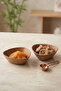 2-Piece Mini Acacia Look Snack Bowl Presentation Bowl - Decorative Breakfast Bowl 12 cm