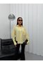 Women's Oversize Embroidered Pocket Detailed Long Sleeve Stylish Loose Shirt - 8