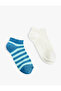 Cotton 2-Piece Booties Socks Set - 2