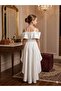 Off the Shoulder Short Front Long Back Girls Evening Dress Princess Dress - 2